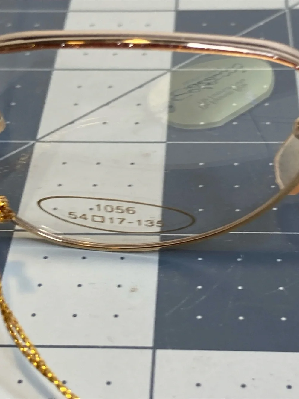 Vintage Colani Eyeglasses 1056 Gold Burgundy 54-17-135 Made In Japan